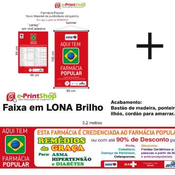1 Kit Obrigatório + 1 Faixa Grande 320 x 70 cm