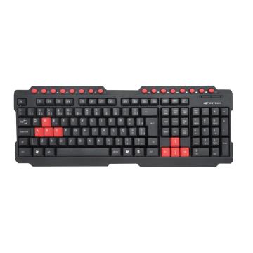 Teclado C3Tech Gamer KG-10BK USB Preto