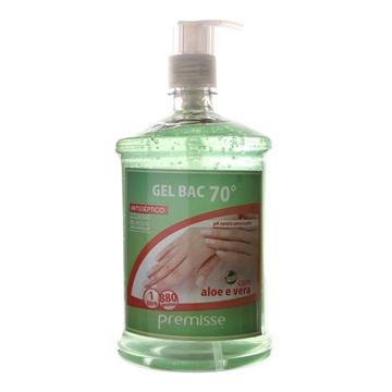 ALCOOL GEL 70° ANTISSEPTICO ALOE VERA PREMISSE C/ PUMP 1 LITRO *