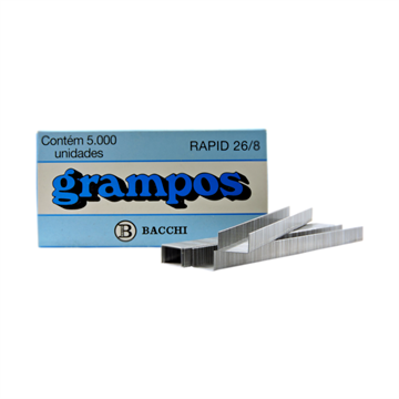 Grampo Fix Paper Galvanizado 26/6 c/1.000