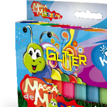 Massa de modelar 6 cores
