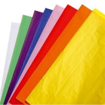 Papel Seda 48 x 60 cores: Branco, Vermelho, Amarelo e Azu