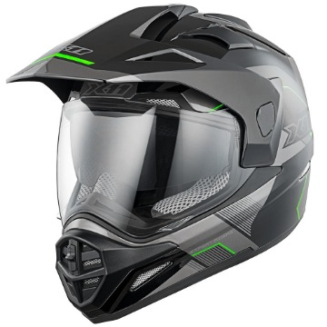 Capacete Crossover Preto Neon X11