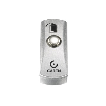 Botoeira Anodizada Garen GA-004 Para Acionamento de Fechadura Elétrica