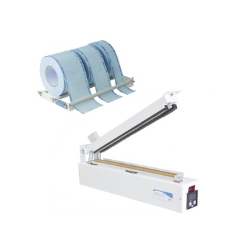Seladora Manual AGIR Seal Digital Beep Plus Kit 35-cm Papel Grau Cirurgico/Plastico