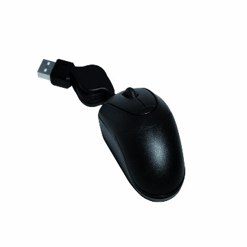 Mouse Mini Com Fio Retrátil USB 800-dpi Importado