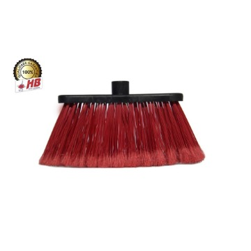 Vassoura de Limpeza HB Flex Nylon Plumada Rosca Universal Sem Cabo 12 Unidades