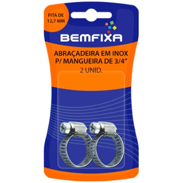 Abraçadeira de Inox 3/4Pol. para Mangueira