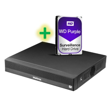 NVD 1304 Gravador para Câmeras IP de 4 canais Full HD 6 Megapixel com HD 1 TB