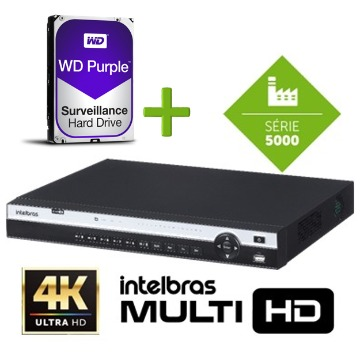 DVR MHDX 5108 4K ULTRA HD com HD Purple de 2TB