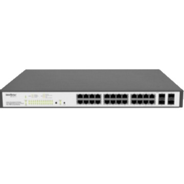 SG 2404 PoE - Switch Gerenciável 24 portas PoE Gigabit Ethernet com 4 Mini-GBIC compartilhadas