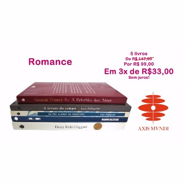 5 livros por 3 x R$33 - Romances