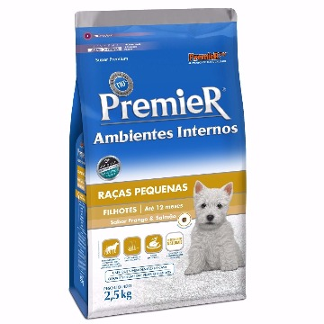 Ração Premier Super Premium Amb. Int. Filhotes Raças Pequenas Frango e Salmão 2,5kg