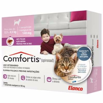 Anti-pulgas Comfortis Tablete 140mg - 2,3kg a 4,5kg