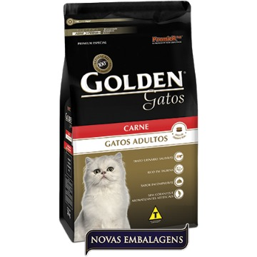 Ração Golden Gatos Adultos Carne 3kg
