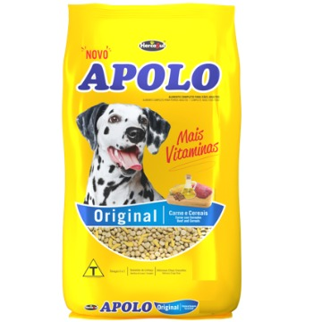 Ração Apolo Original Adultos Raças Médias e Grandes Carne e Cereais 10,1kg
