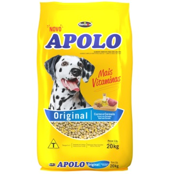 Ração Apolo Original Adultos Raças Médias e Grandes Carne e Cereais 20kg