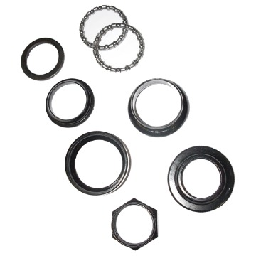 CAIXA DE DIREÇÃO CHIN HAUR OVERSIZE 1.1/8 COM REDUÇÃO INTERNA 22.2MM AÇO PRETO