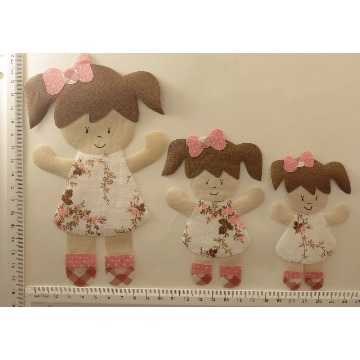 Boneca (patch aplique com termocolante)