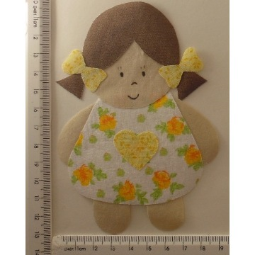 Boneca (patch aplique com termocolante)