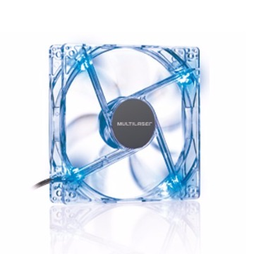 COOLER FAN 12X12 CM C/ LED AZUL (05)