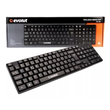 TECLADO COM FIO EVOLUT EO-201