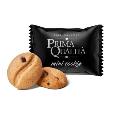 MINI COOKIE PRIMA QUALITA SABOR BAUNILHA C/GOTAS CHOCOLATE 700G - APROX.200UN