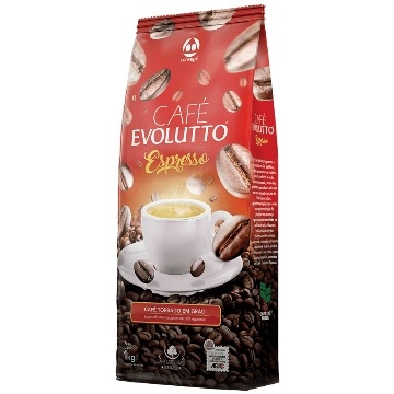 CAFÉ TORRADO EM GRÃO EVOLUTTO ESPRESSO 1 KG
