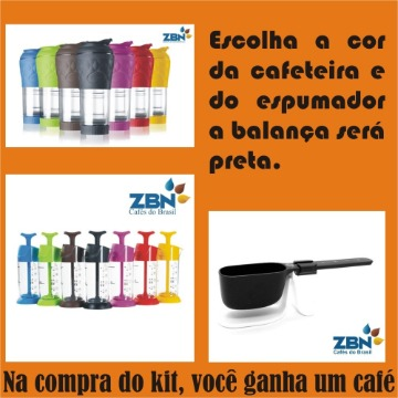 KIT PRESSCA (Cafeteira + Espumador + Balança PRETA)