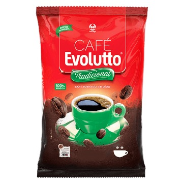 CAFÉ TORRADO E MOÍDO 100% ARÁBICA EVOLUTTO TRADICIONAL 250 G