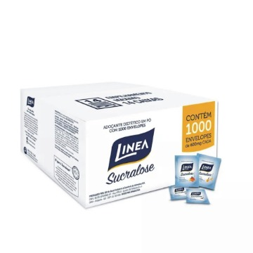 ADOÇANTE EM SACHE SUCRALOSE LINEA 600mg - CX/1000un