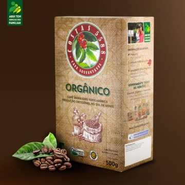 CAFÉ TORRADO E MOÍDO ORGÂNICO SUSTENTÁVEL 5588 A VÁCUO - 500Gr
