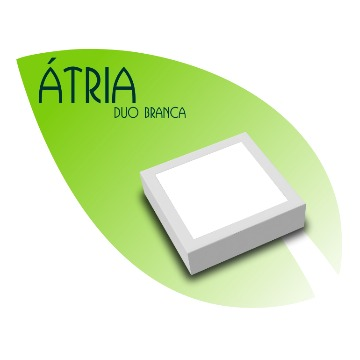 LUMINARIA ATRIA DUO SOBREPOR BRANCA 220V