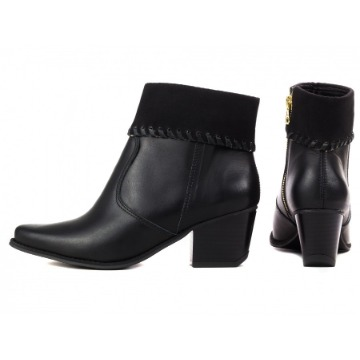 Bota Cano Curto Preta LF2486