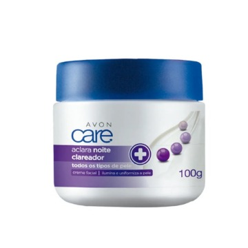 Aclara Creme Facial Hidratante Clareador Noite 100g