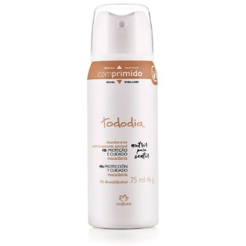 Desodorante Antitranspirante Aerossol Tododia Macadâmia 75ml