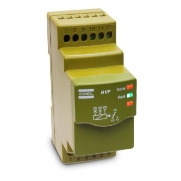 RELE FALTA DE FASE TRIFÁSICO DIGITAL 208A 480VCA BVF1 COEL