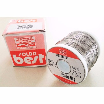 Estanho para Solda 0,5mm 183MSX05 63x37 Carretel Laranja de 500g - Best