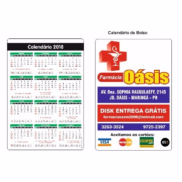 1000 - Calendário de Bolso
