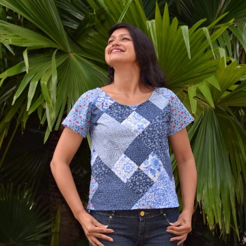 Blusa Azulejos