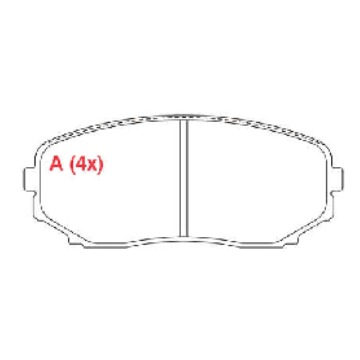 JOGO PASTILHA FREIO DIANTEIRA FORD EDGE 3.5 V6 08/... - PW123 - HQ2254A - HQ4016 - N1467 - PD1080 - SYL2228 - PW751