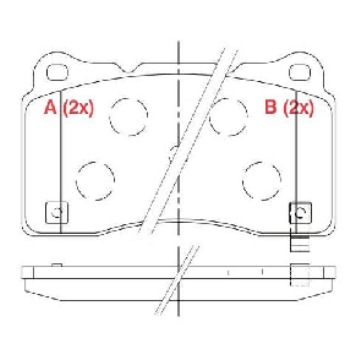JOGO PASTILHA FREIO DIANTEIRA GM CAMARO SS 6.2 V8 12V 10/... - SYL2103 - PW802