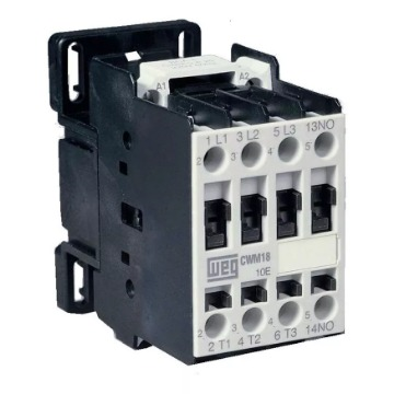 CONTATOR 3P  18A 1NA 24VCA 60HZ CWM1810 WEG