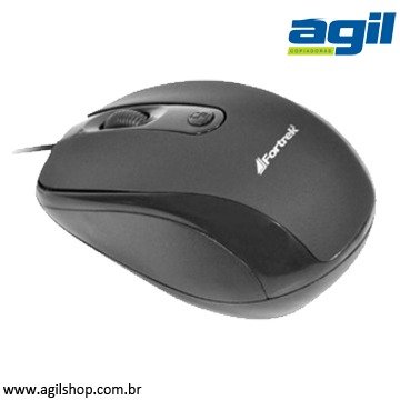 MOUSE COM FIO USB FORTREK 1600DPI OM-103 BK