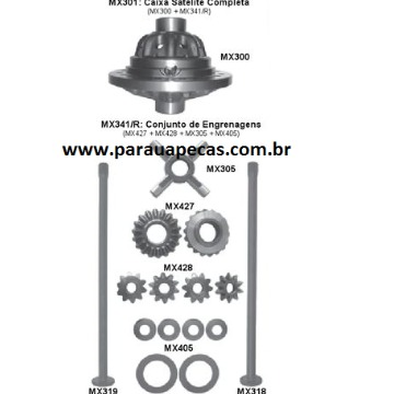 Caixa Satélite Completa 14mm MB 1313/2216 HL4 FREIO ÓLEO MX301 3223503523 3833502323