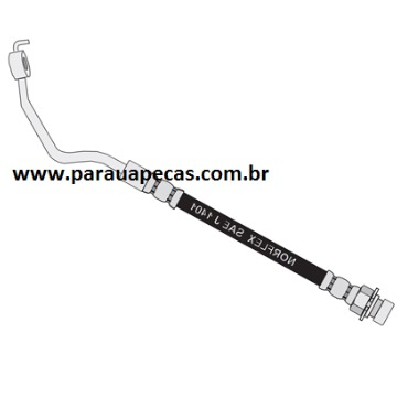 Flexivel Freio FORD F-4000 85/95 DIANTEIRO DIREITO 124108 NORFLEX