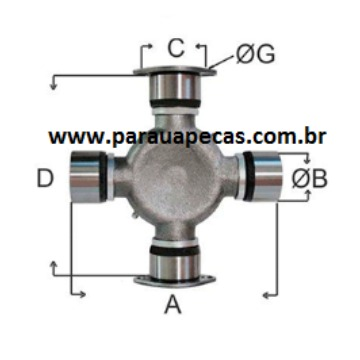 CRUZETA CARDAN VW 40-300 7893337556394 MERITOR
