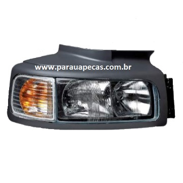 Farol Principal VOLVO VM HORIZONTAL DIREITO C/ARO