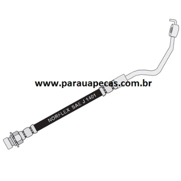Flexivel Freio FORD F-4000 85/95 DIANTEIRO ESQUERDO 124107 NORFLEX