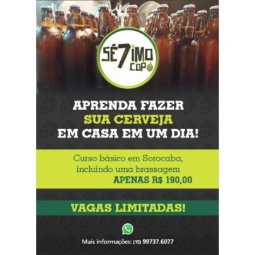 CURSO BÁSICO PRODUÇÃO DE CERVEJA 27/01/2019